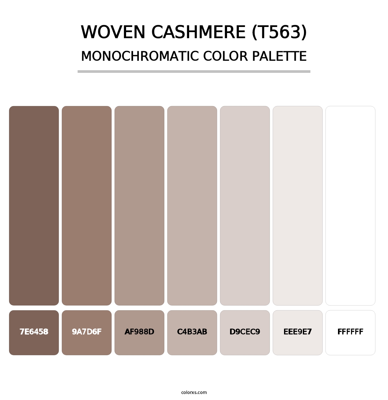 Woven Cashmere (T563) - Monochromatic Color Palette