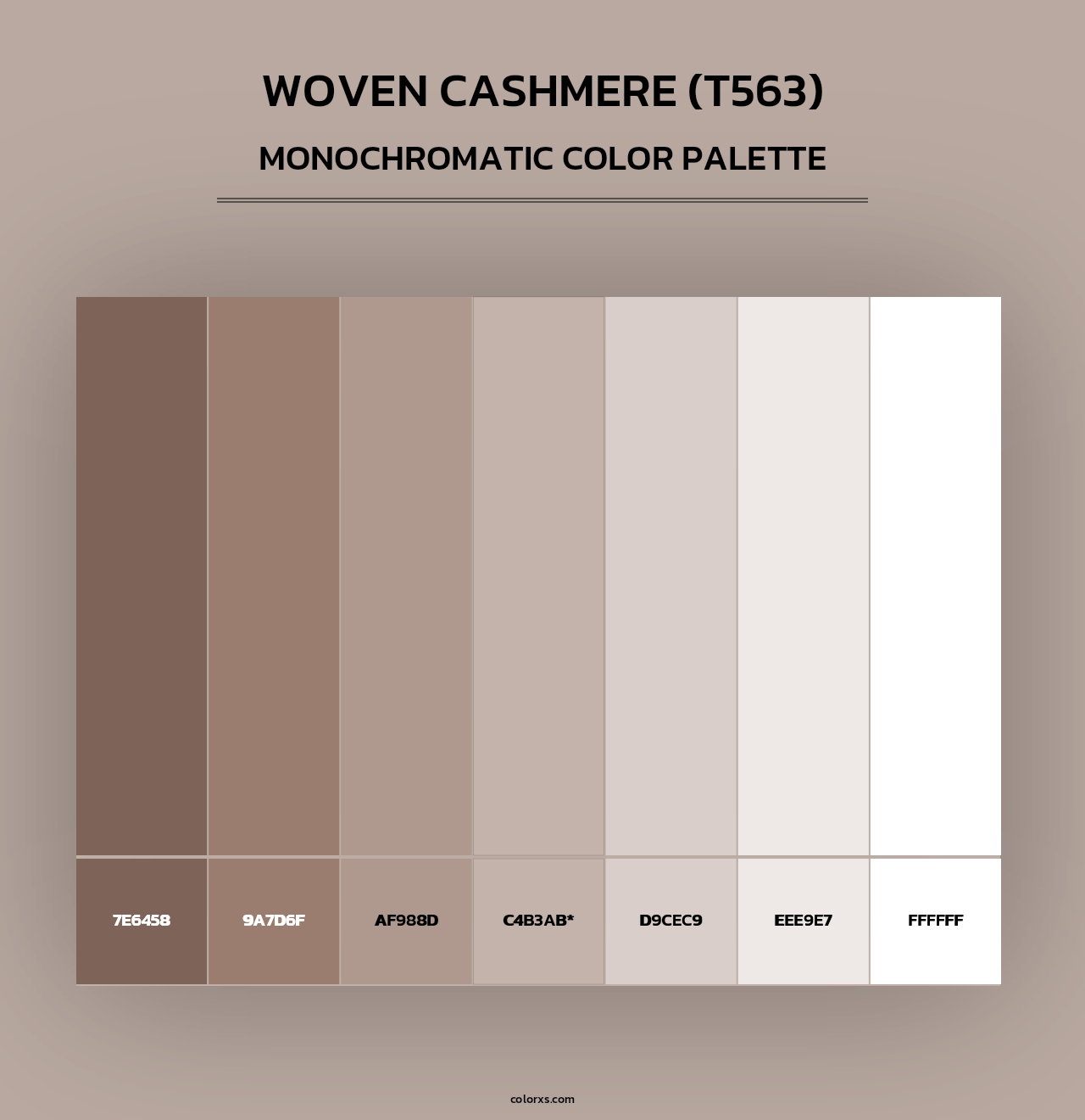 Woven Cashmere (T563) - Monochromatic Color Palette