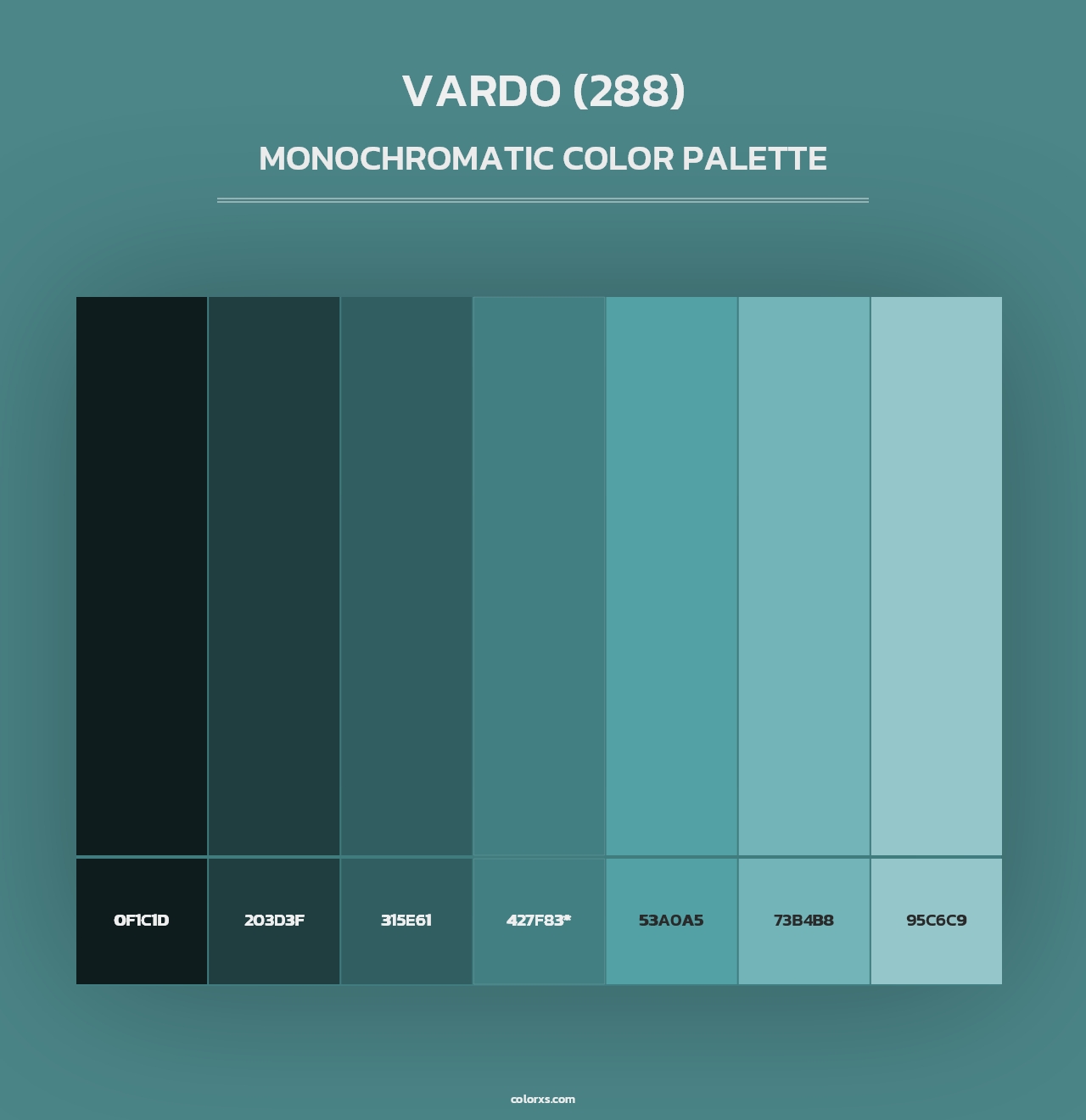Vardo (288) - Monochromatic Color Palette