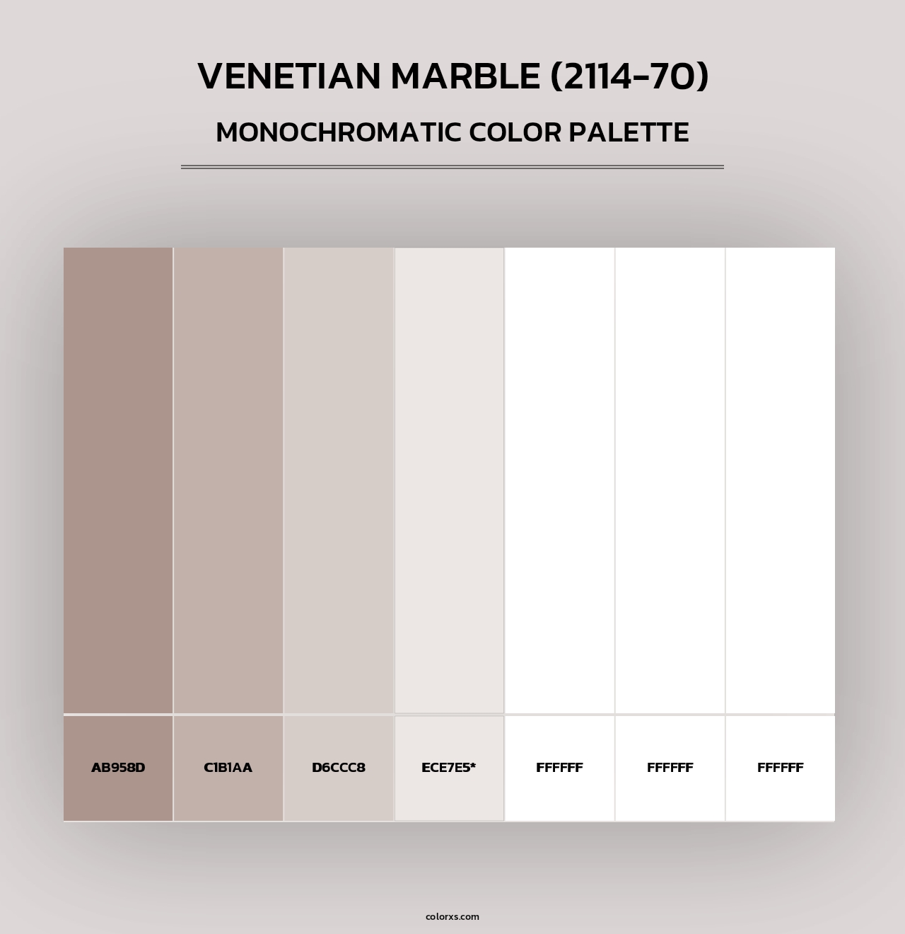 Venetian Marble (2114-70) - Monochromatic Color Palette