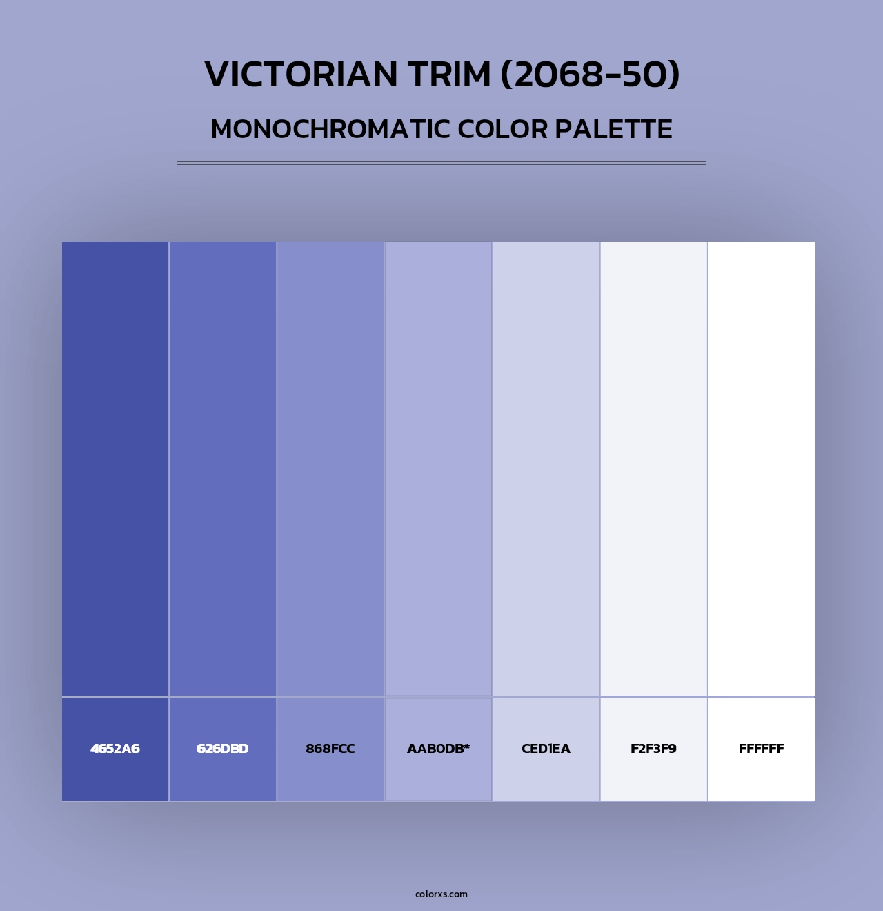 Victorian Trim (2068-50) - Monochromatic Color Palette