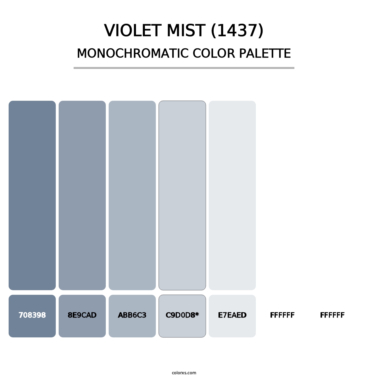 Violet Mist (1437) - Monochromatic Color Palette