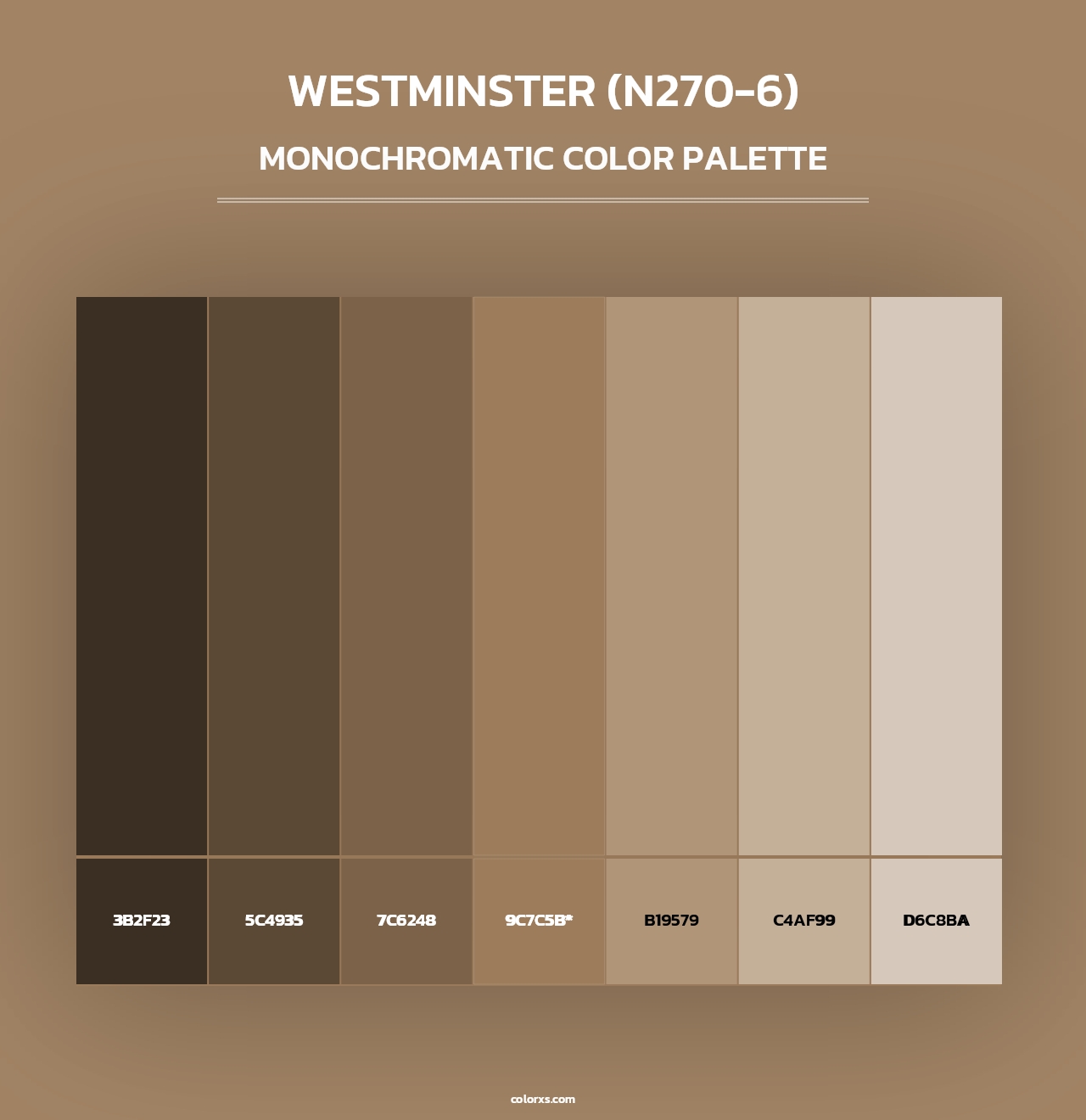 Westminster (N270-6) - Monochromatic Color Palette