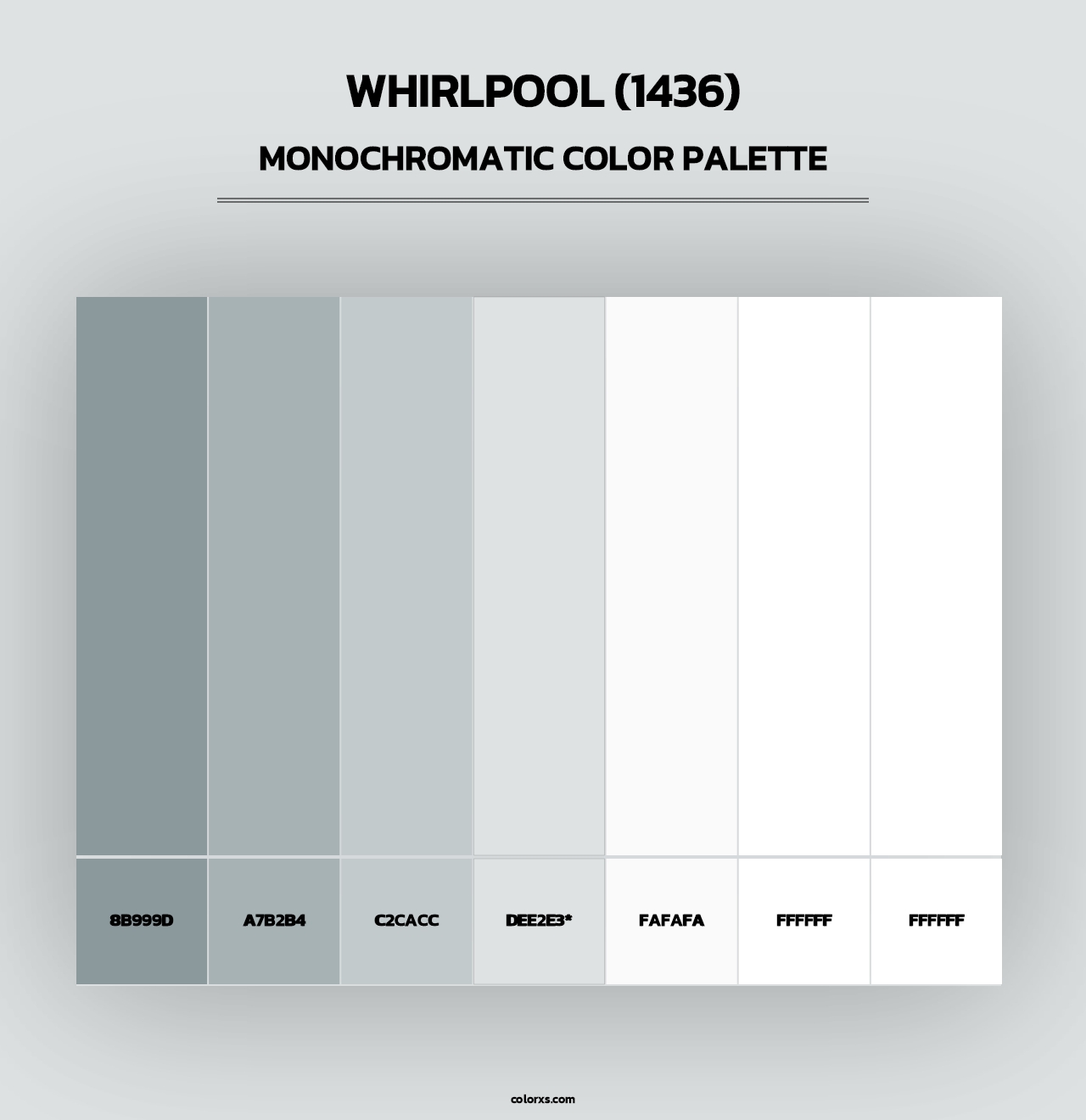Whirlpool (1436) - Monochromatic Color Palette