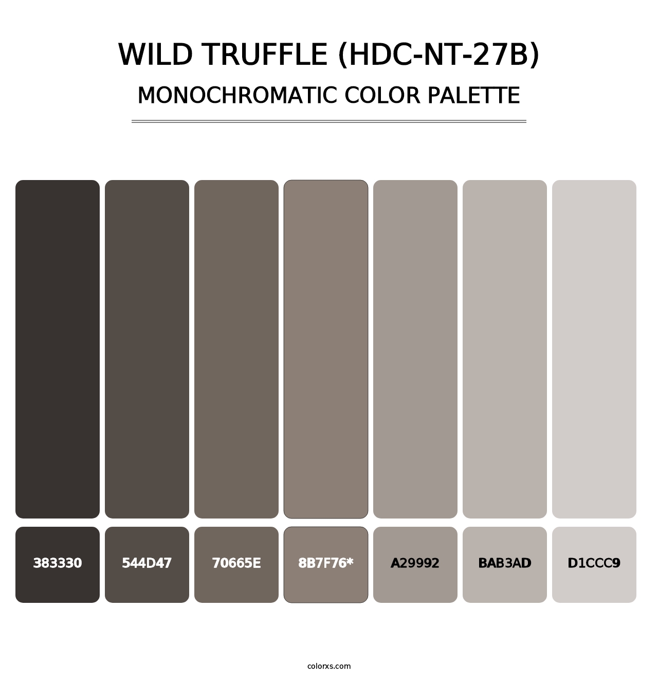 Wild Truffle (HDC-NT-27B) - Monochromatic Color Palette
