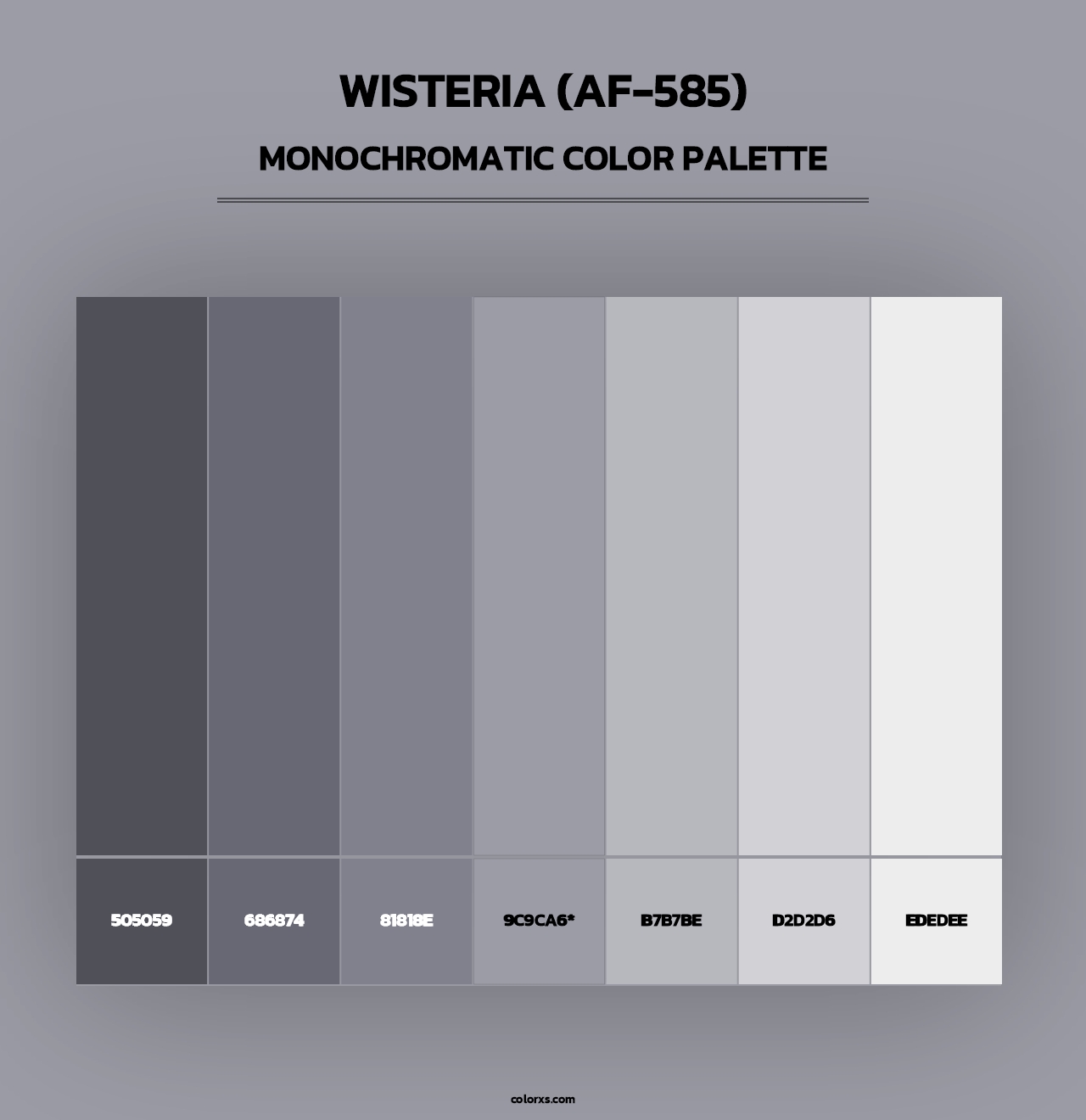 Wisteria (AF-585) - Monochromatic Color Palette