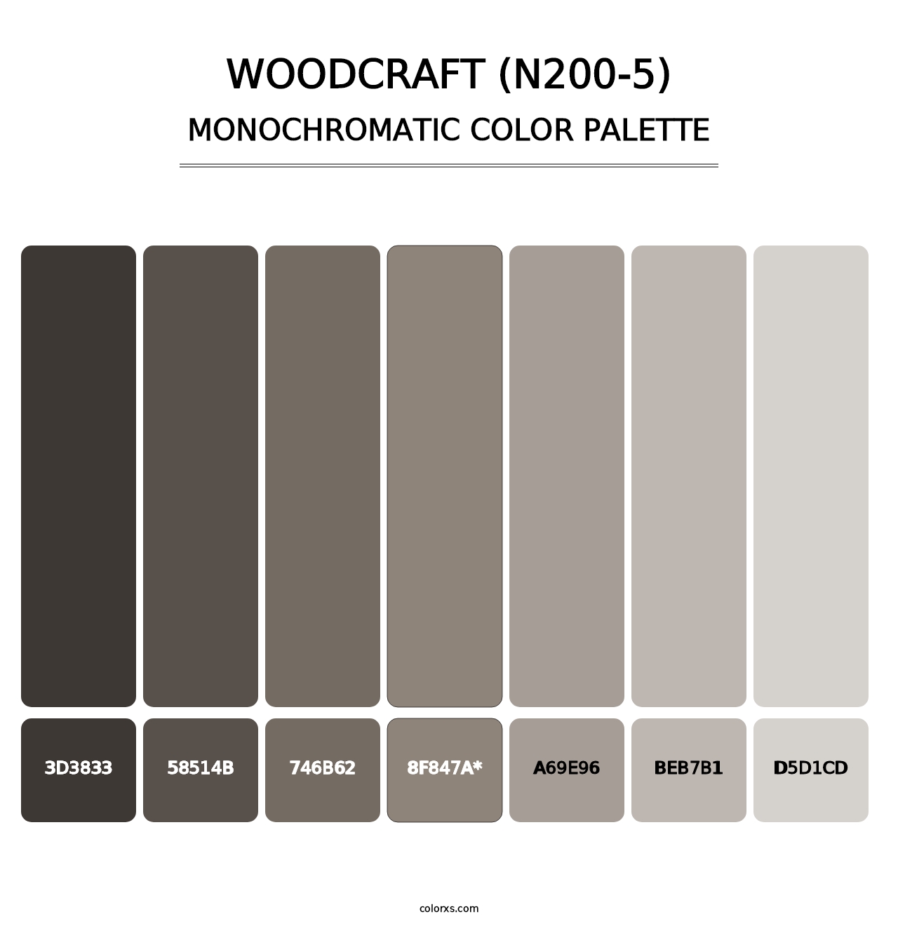 Woodcraft (N200-5) - Monochromatic Color Palette
