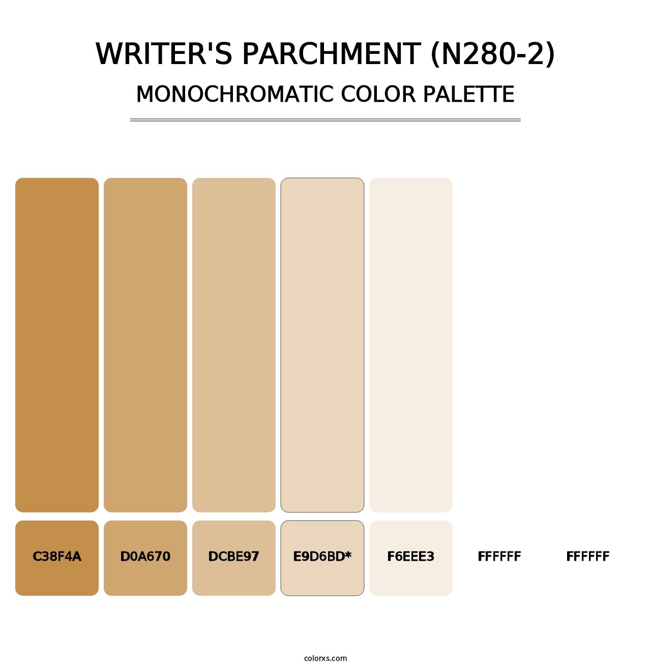 Writer'S Parchment (N280-2) - Monochromatic Color Palette