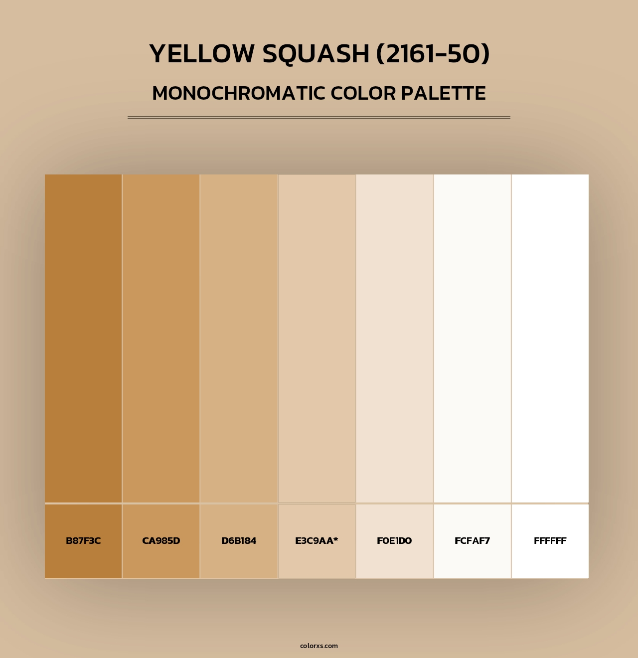 Yellow Squash (2161-50) - Monochromatic Color Palette