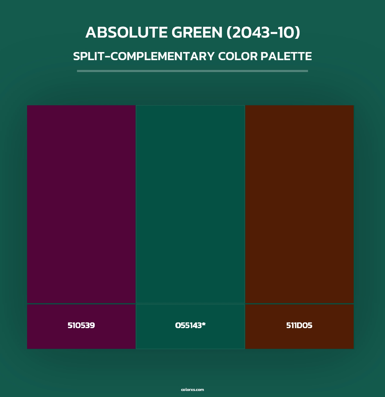 Absolute Green (2043-10) - Split-Complementary Color Palette