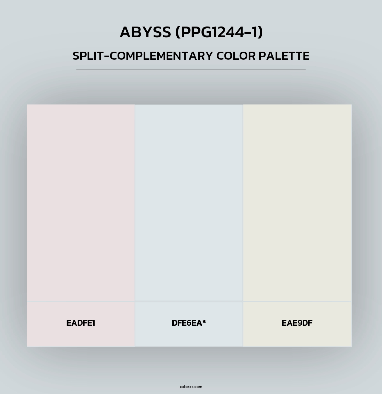 Abyss (PPG1244-1) - Split-Complementary Color Palette