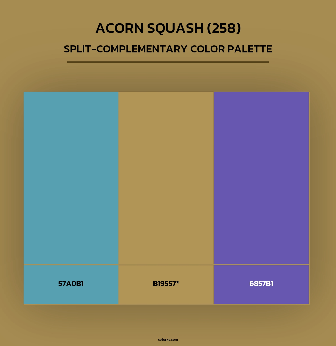 Acorn Squash (258) - Split-Complementary Color Palette