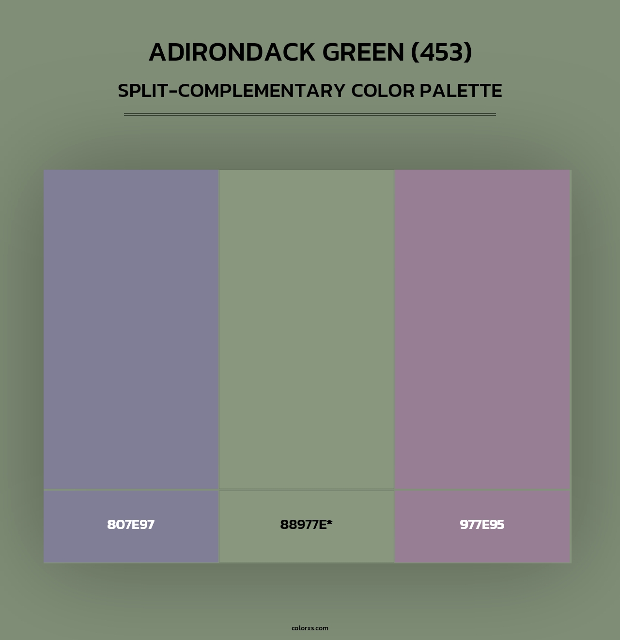 Adirondack Green (453) - Split-Complementary Color Palette