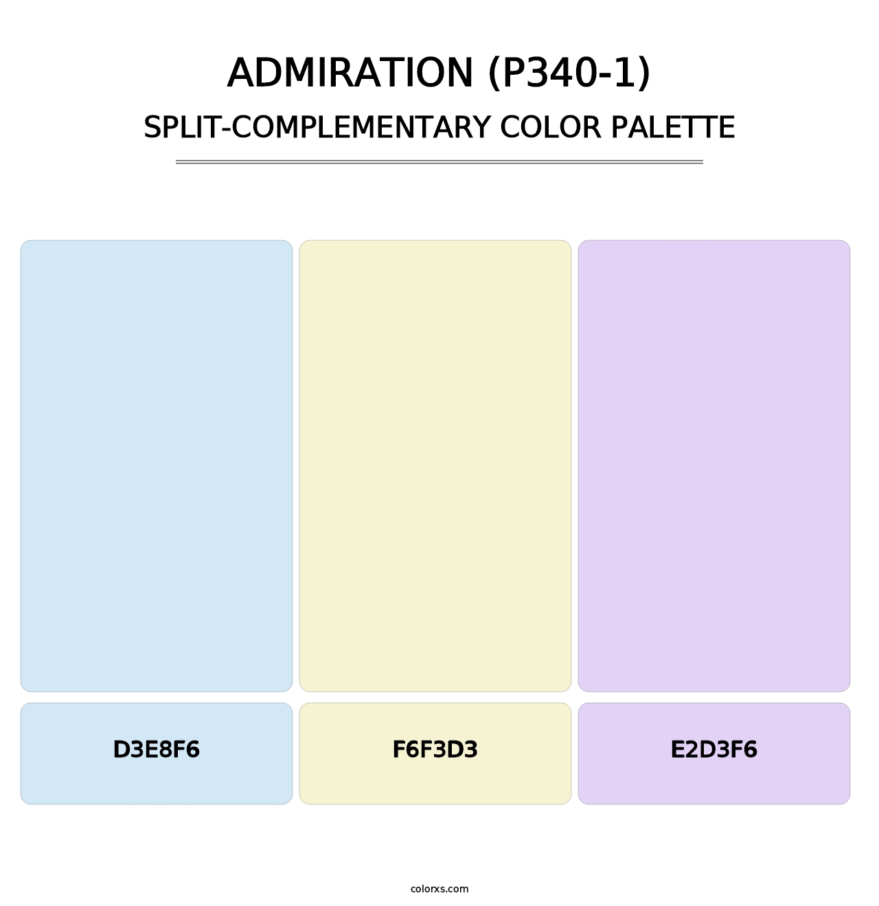 Admiration (P340-1) - Split-Complementary Color Palette
