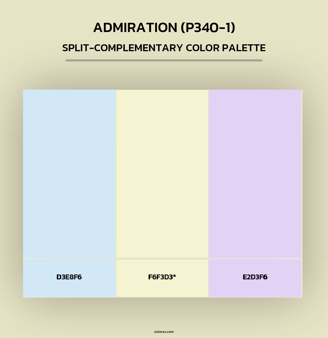 Admiration (P340-1) - Split-Complementary Color Palette