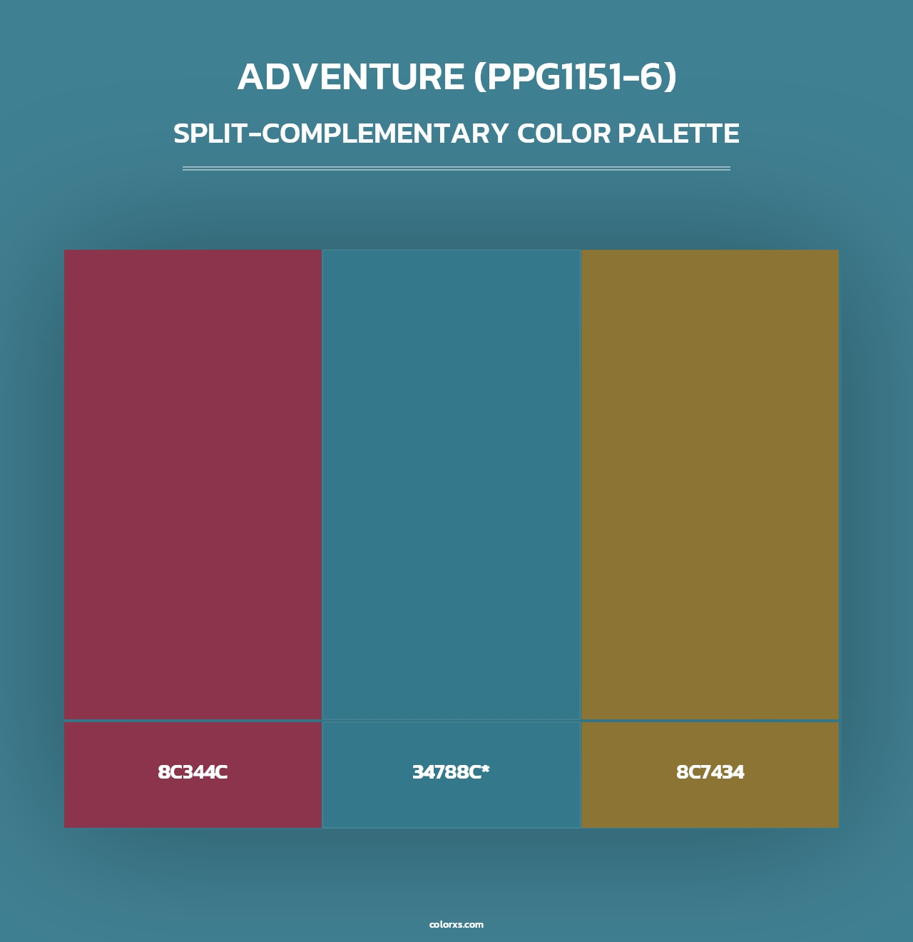 Adventure (PPG1151-6) - Split-Complementary Color Palette