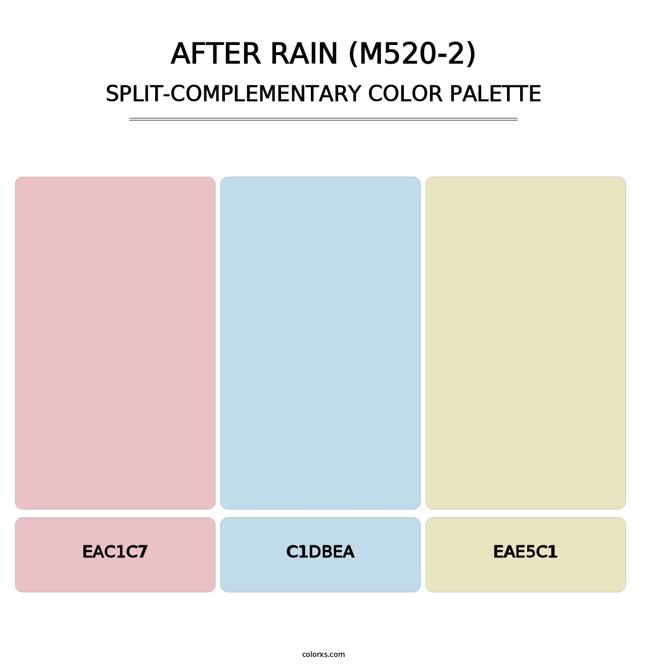 After Rain (M520-2) - Split-Complementary Color Palette