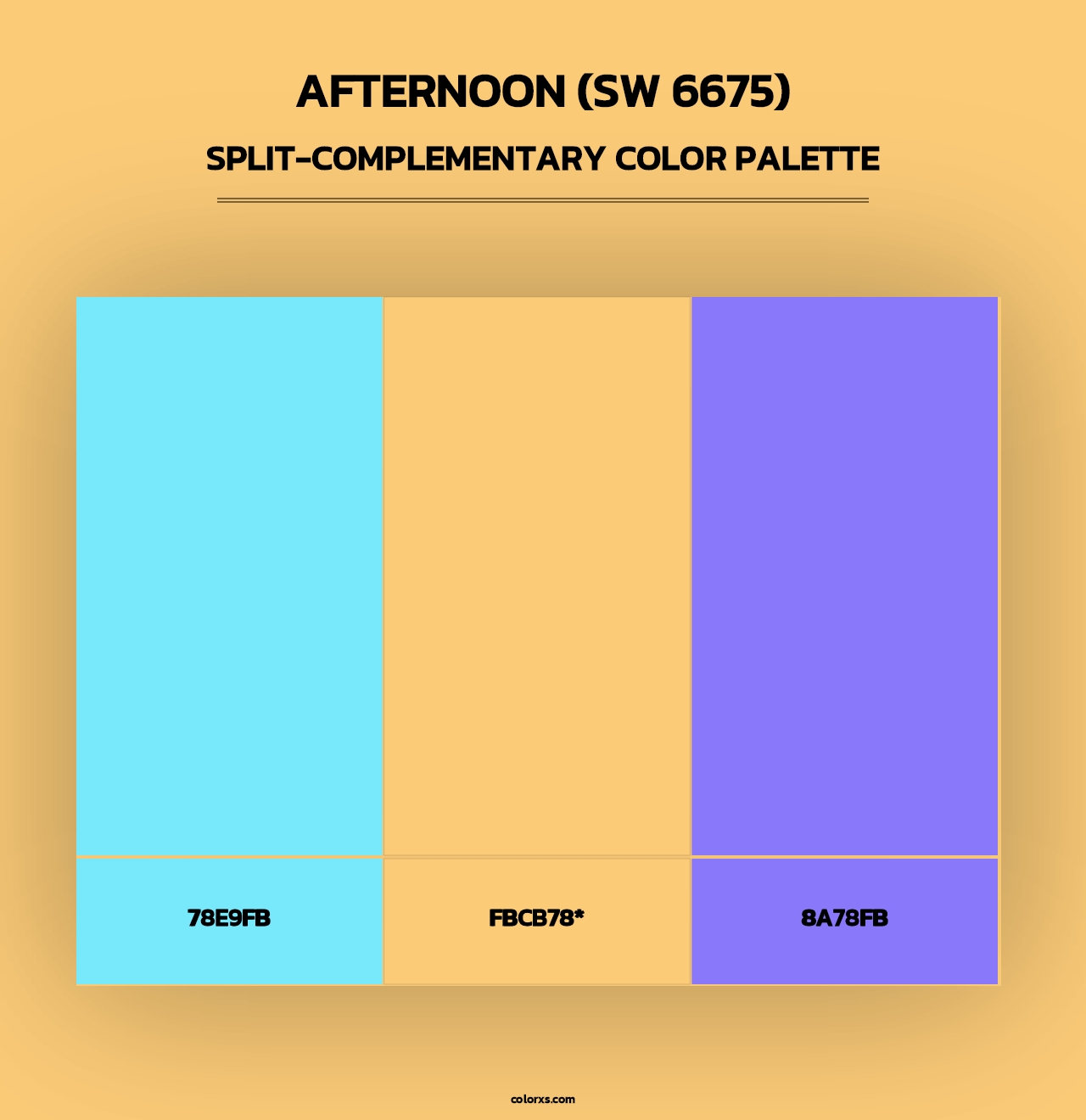 Afternoon (SW 6675) - Split-Complementary Color Palette