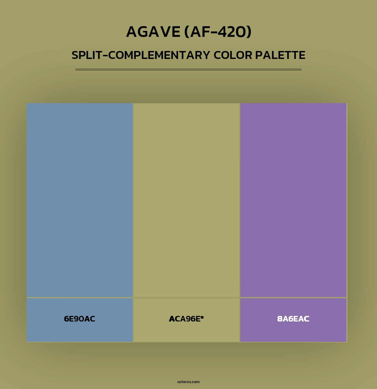 Agave (AF-420) - Split-Complementary Color Palette