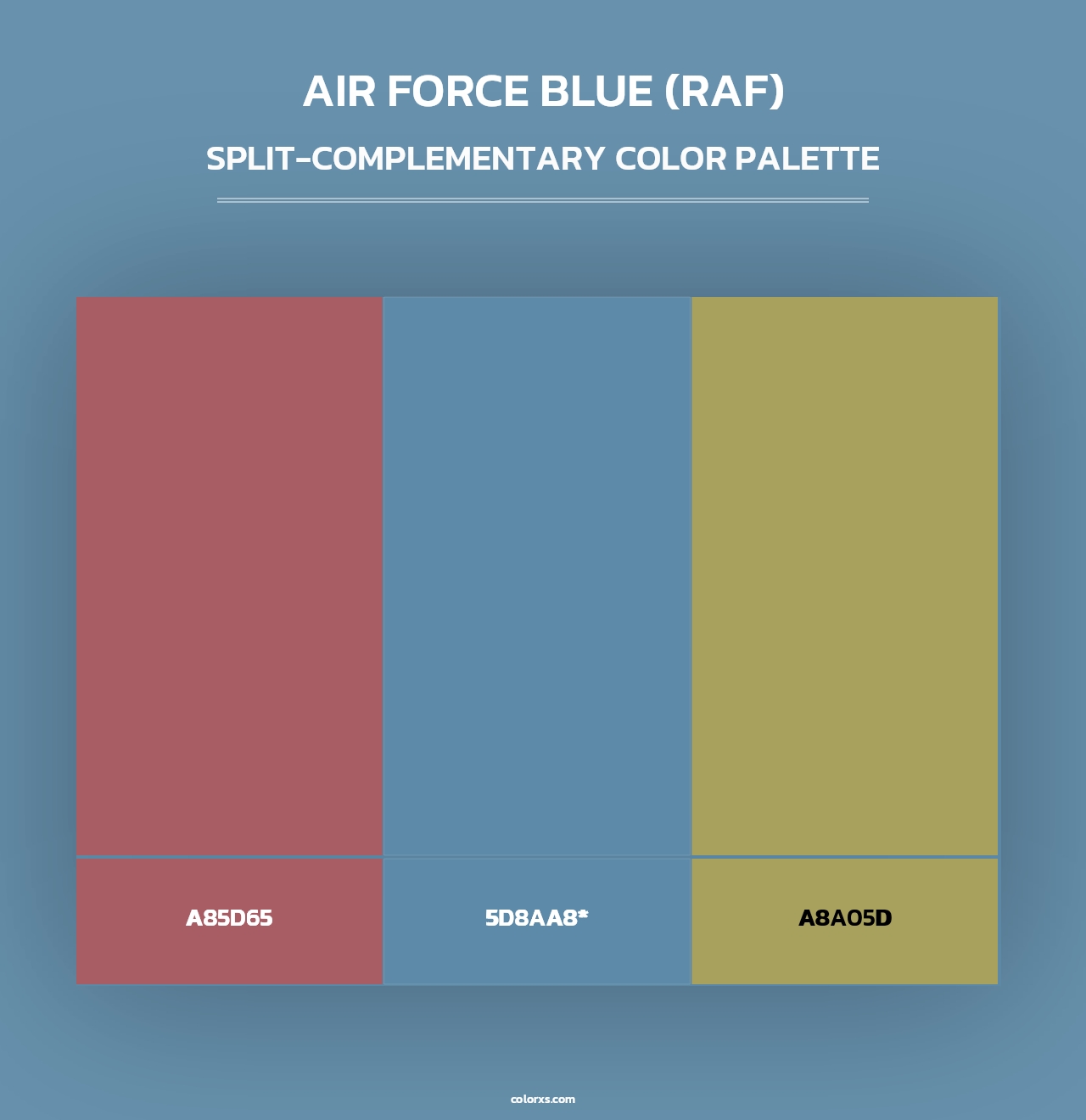 Air Force Blue (RAF) - Split-Complementary Color Palette