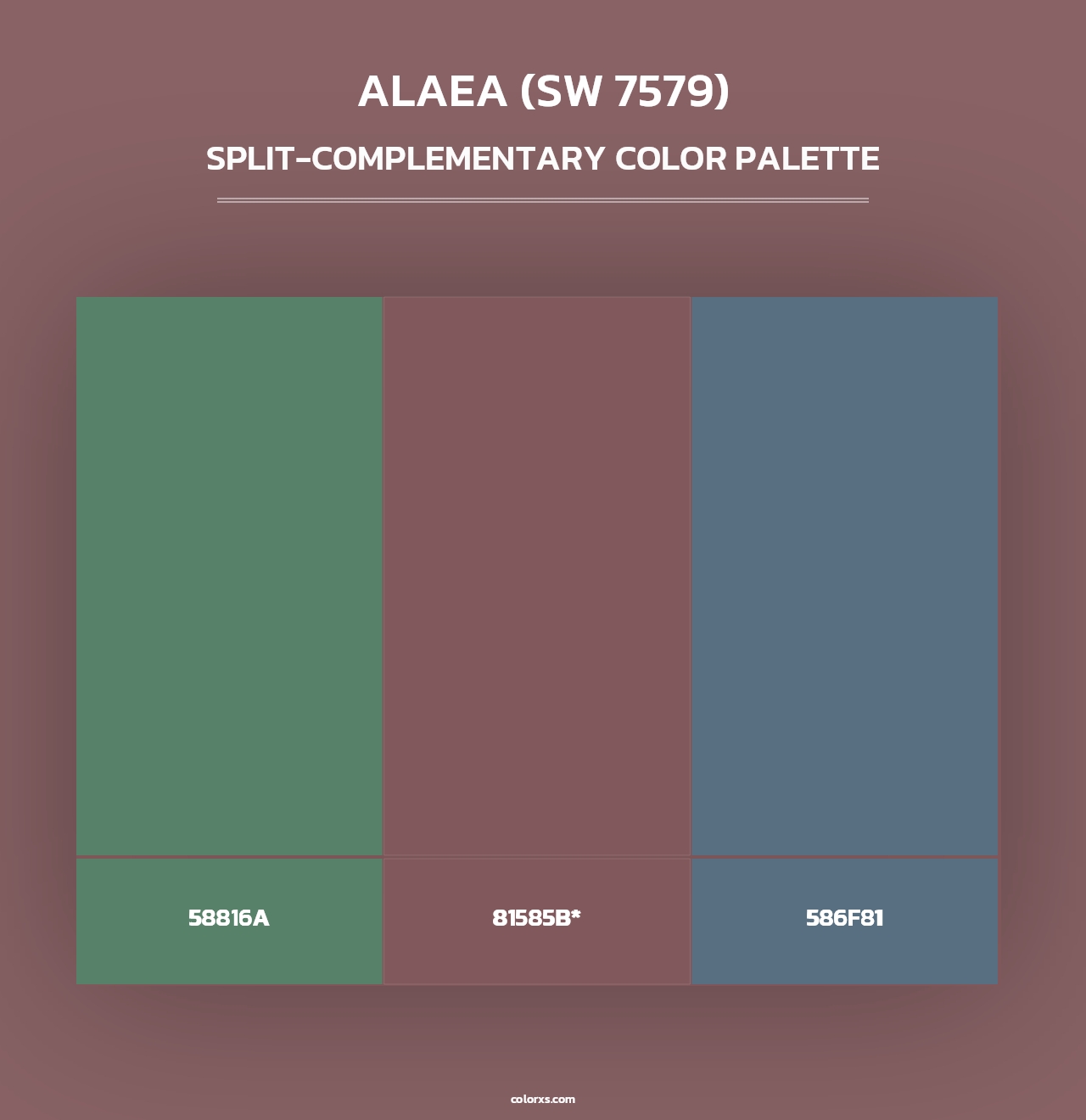 Alaea (SW 7579) - Split-Complementary Color Palette