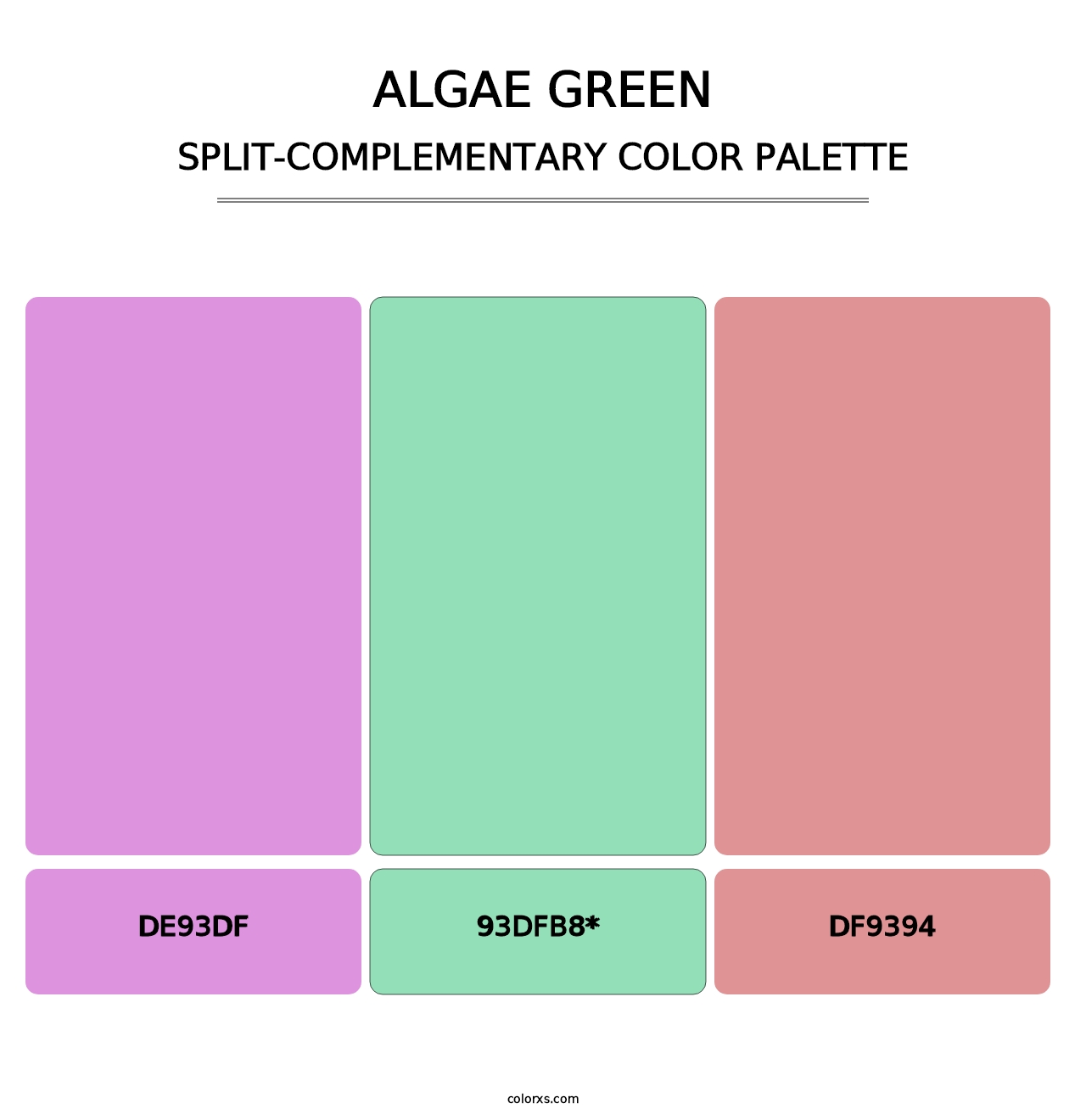 Algae Green - Split-Complementary Color Palette