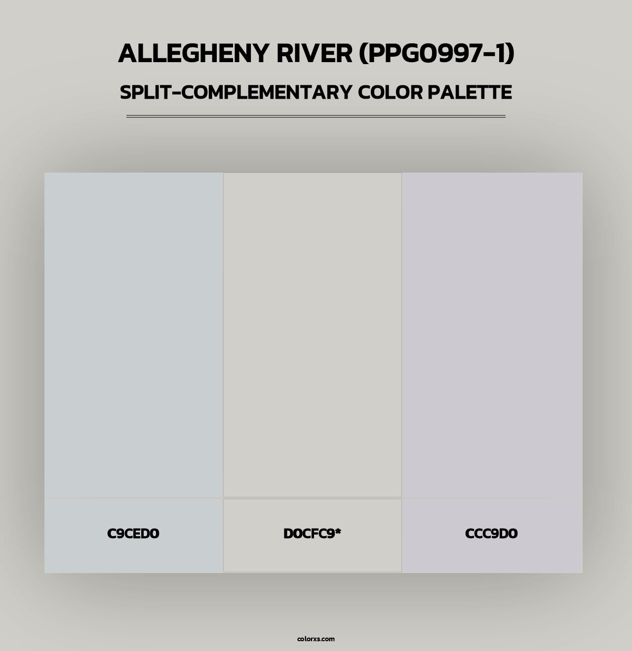 Allegheny River (PPG0997-1) - Split-Complementary Color Palette