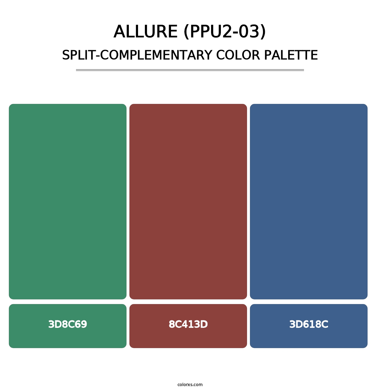 Allure (PPU2-03) - Split-Complementary Color Palette
