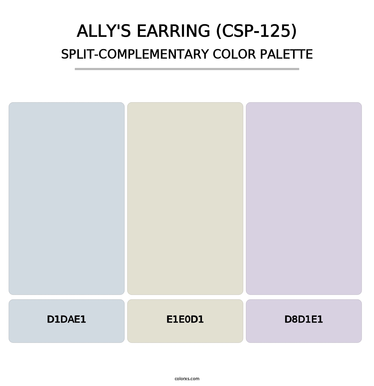 Ally's Earring (CSP-125) - Split-Complementary Color Palette