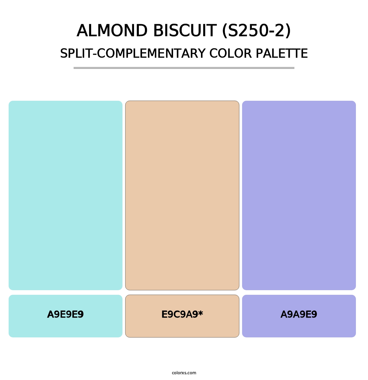 Almond Biscuit (S250-2) - Split-Complementary Color Palette