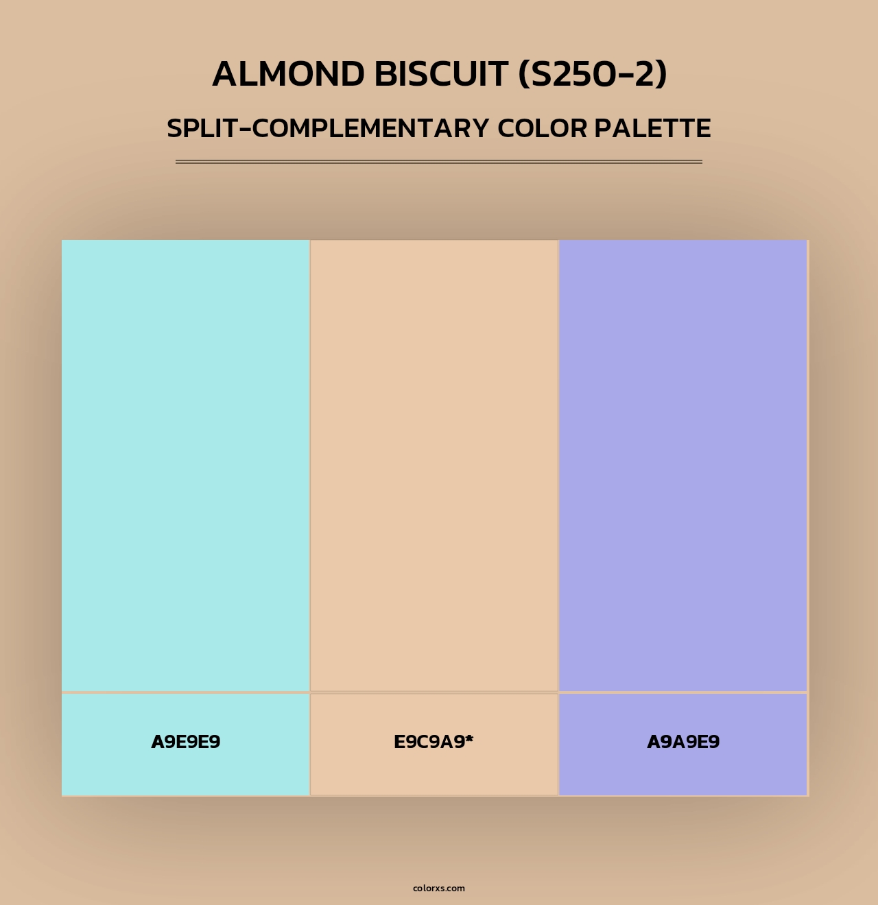 Almond Biscuit (S250-2) - Split-Complementary Color Palette