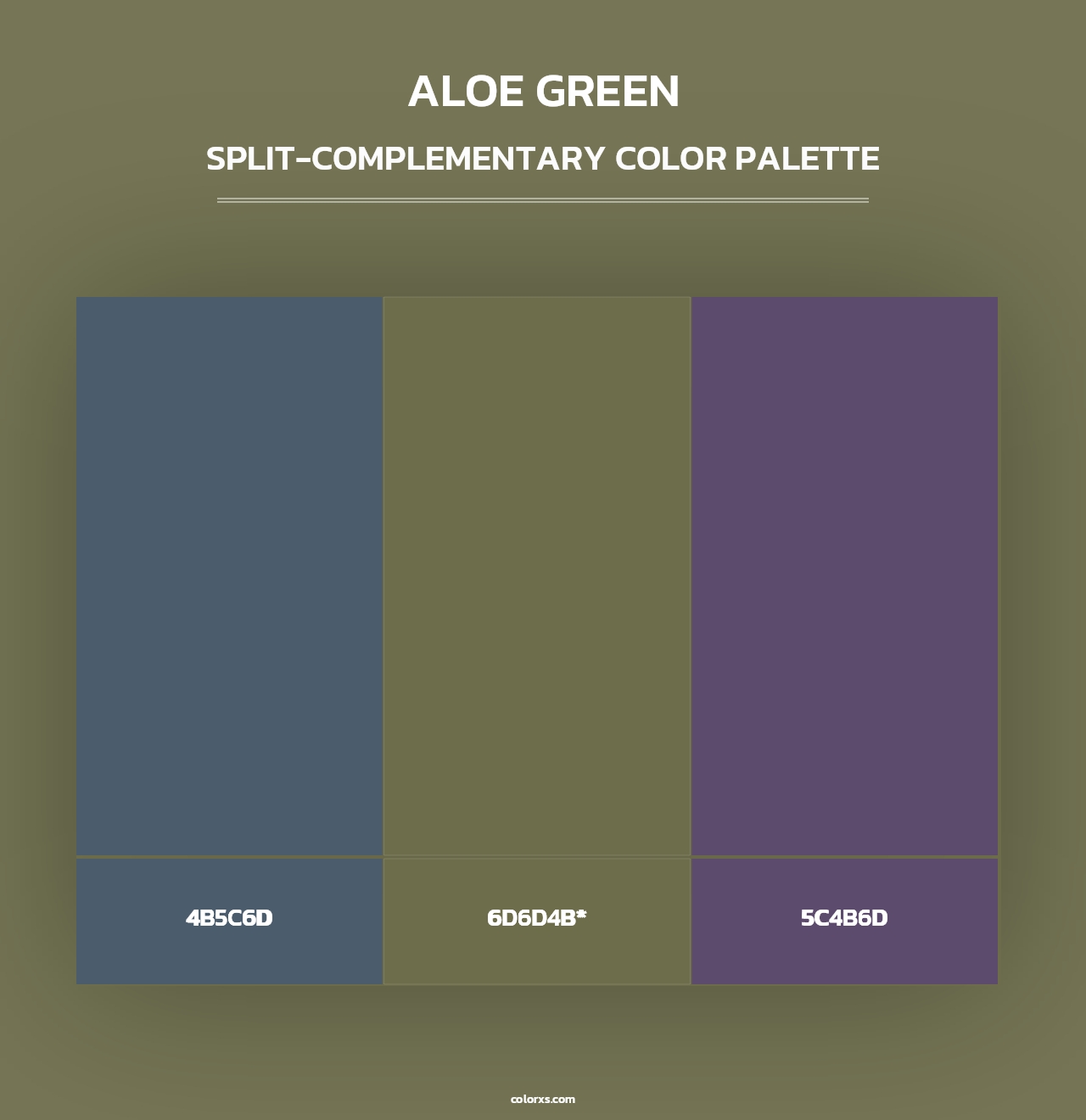 Aloe Green - Split-Complementary Color Palette