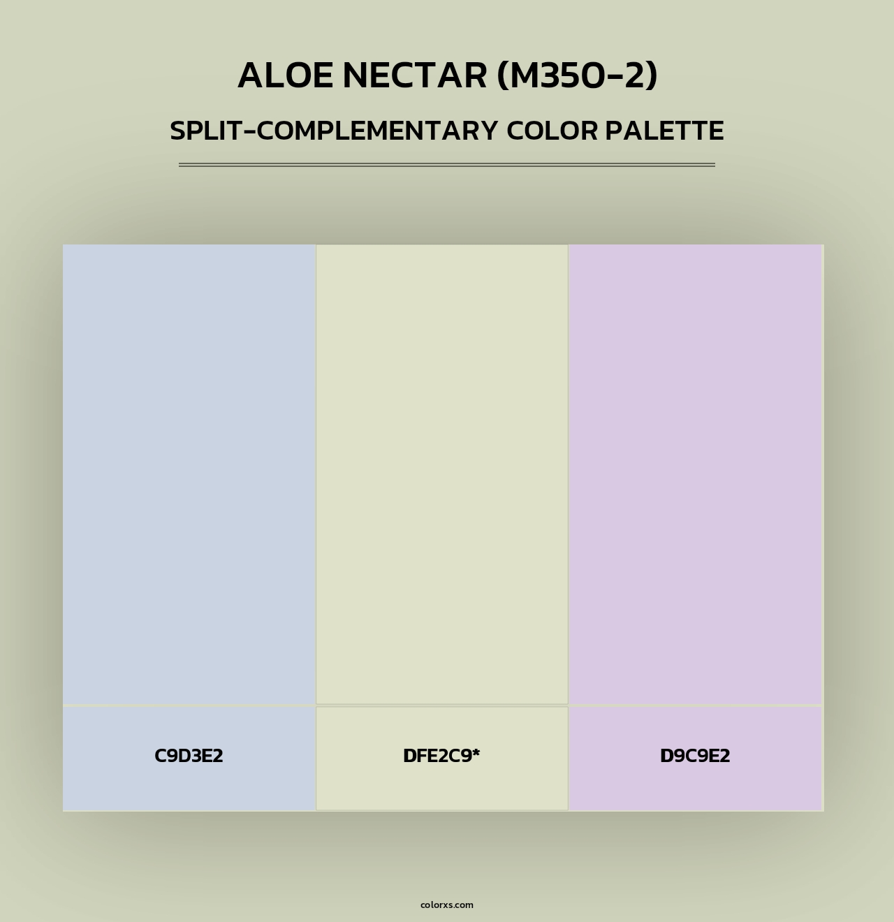 Aloe Nectar (M350-2) - Split-Complementary Color Palette