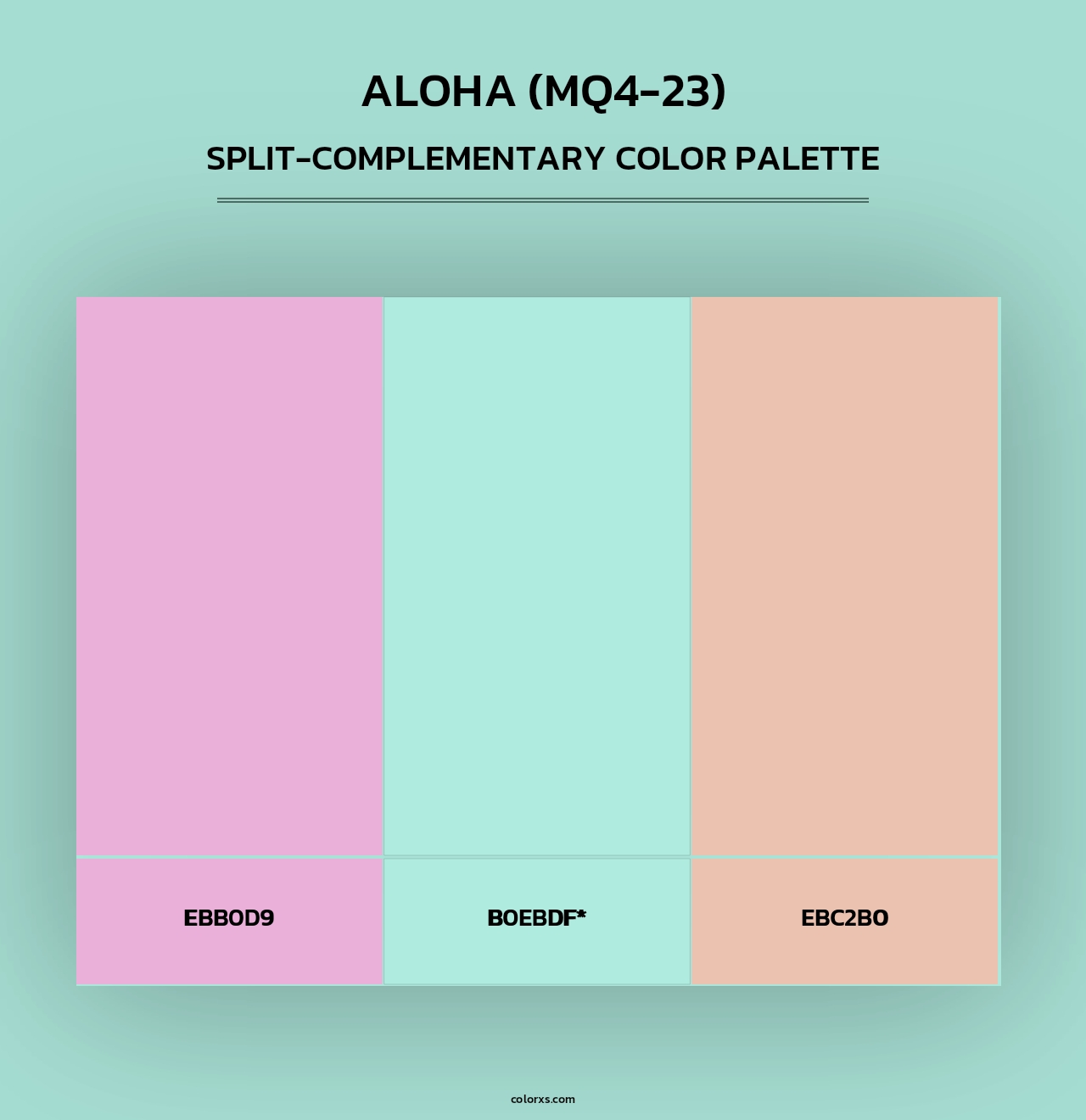 Aloha (MQ4-23) - Split-Complementary Color Palette