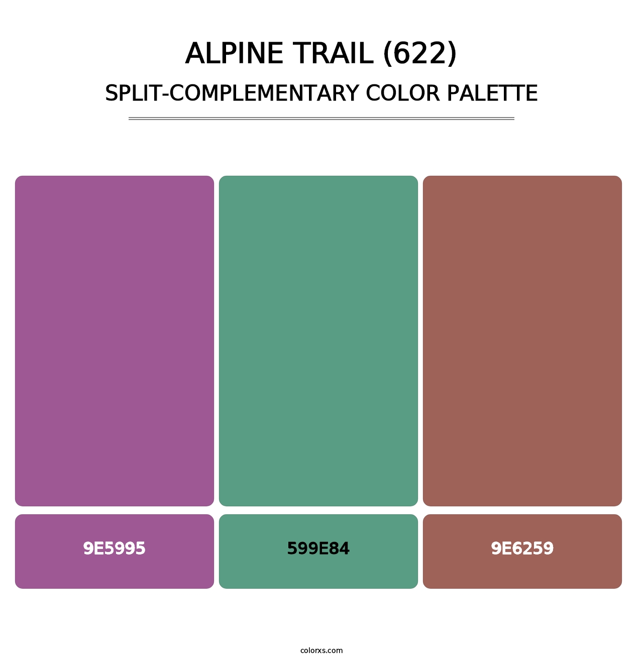 Alpine Trail (622) - Split-Complementary Color Palette