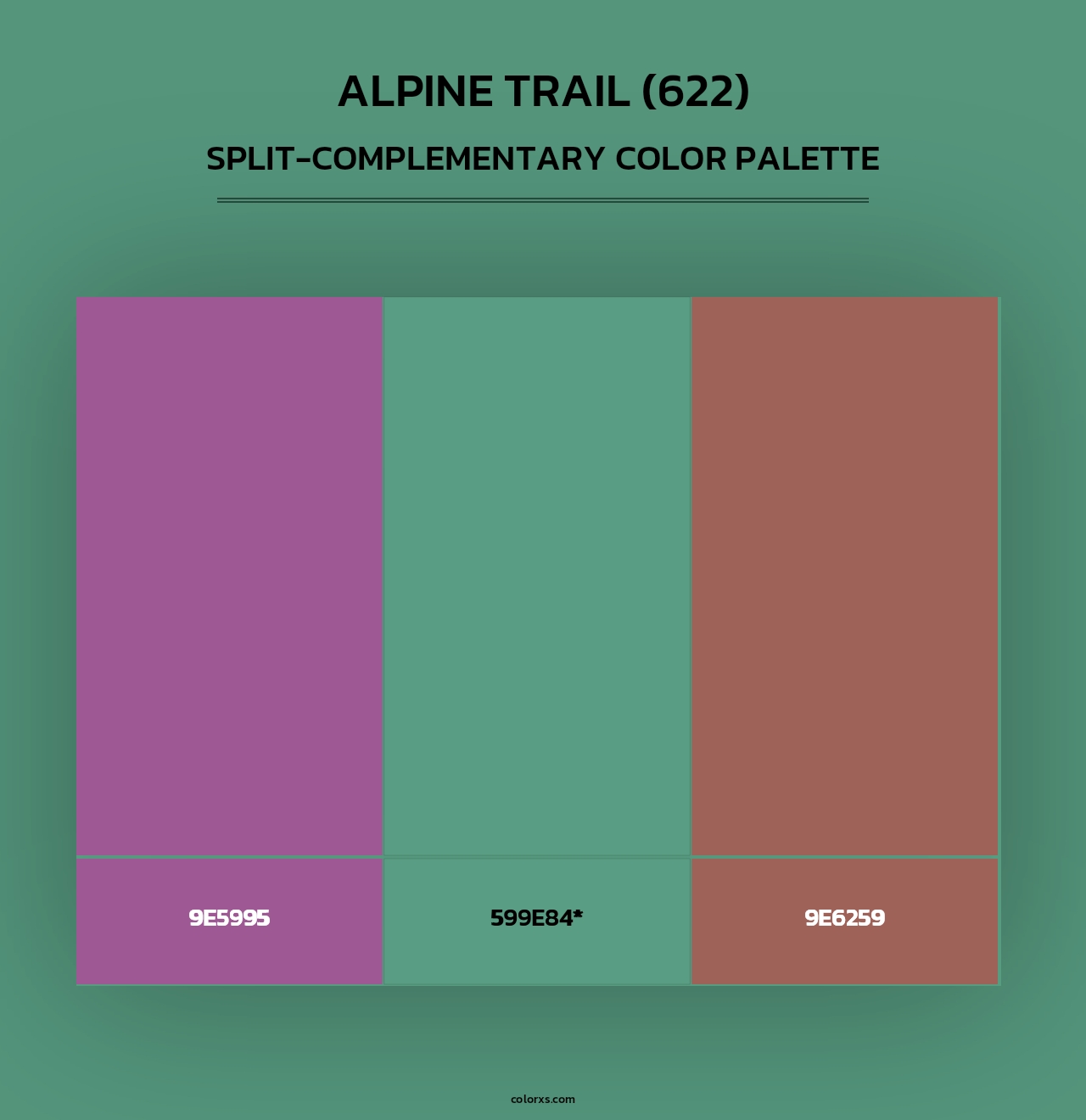 Alpine Trail (622) - Split-Complementary Color Palette