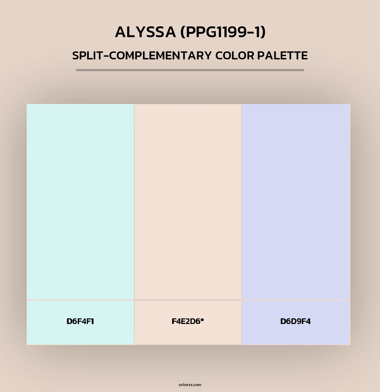 Alyssa (PPG1199-1) - Split-Complementary Color Palette