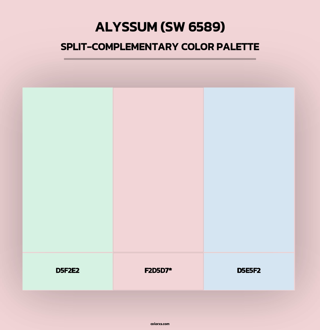 Alyssum (SW 6589) - Split-Complementary Color Palette