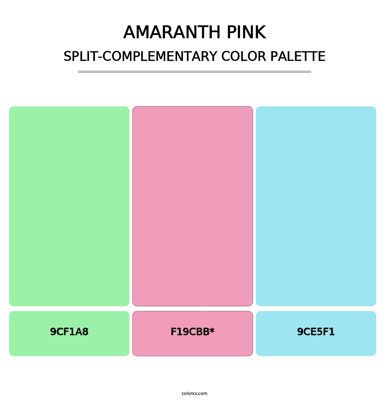 Amaranth Pink - Split-Complementary Color Palette