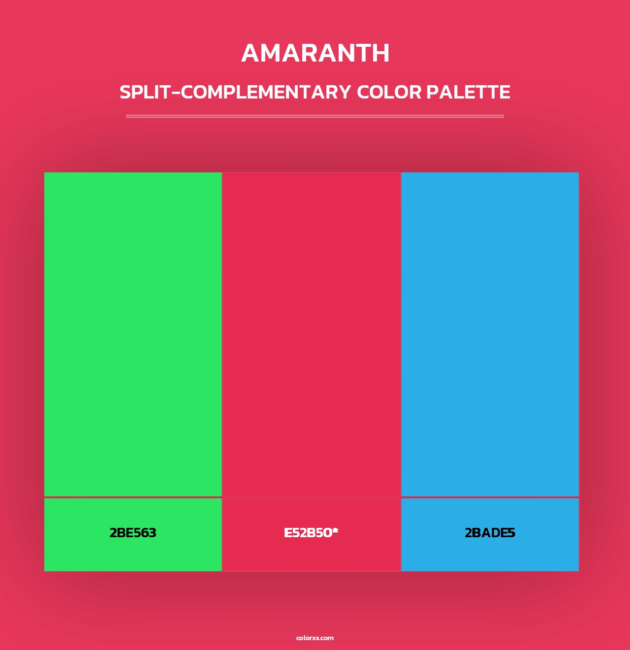 Amaranth - Split-Complementary Color Palette