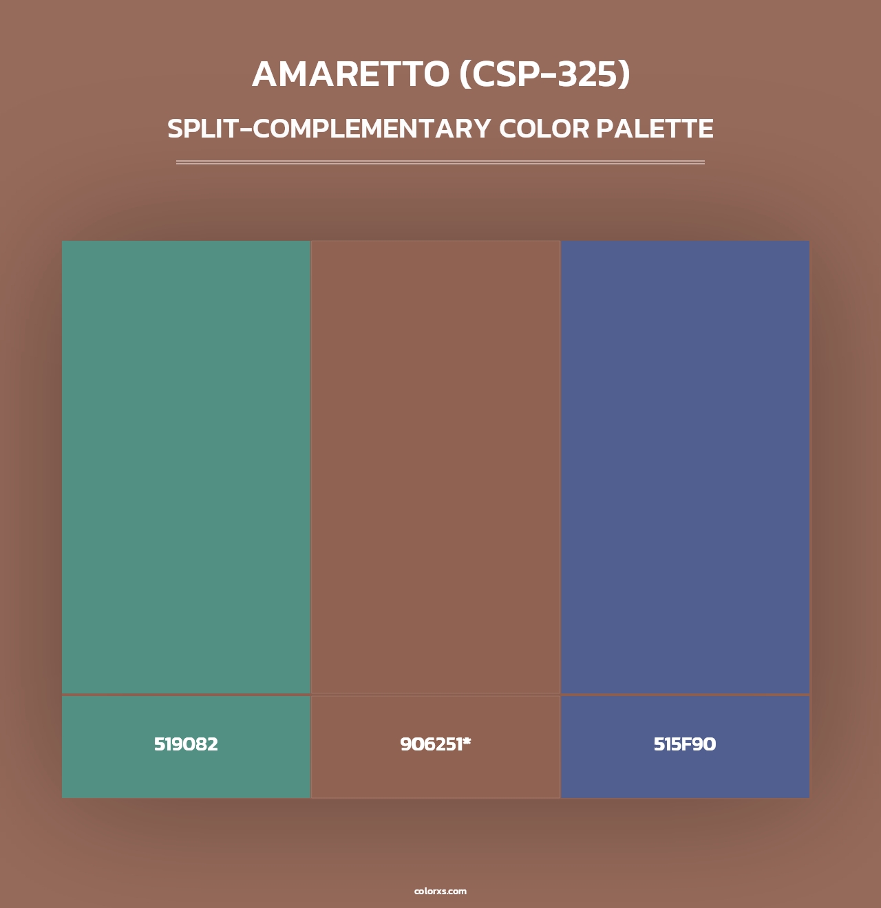 Amaretto (CSP-325) - Split-Complementary Color Palette