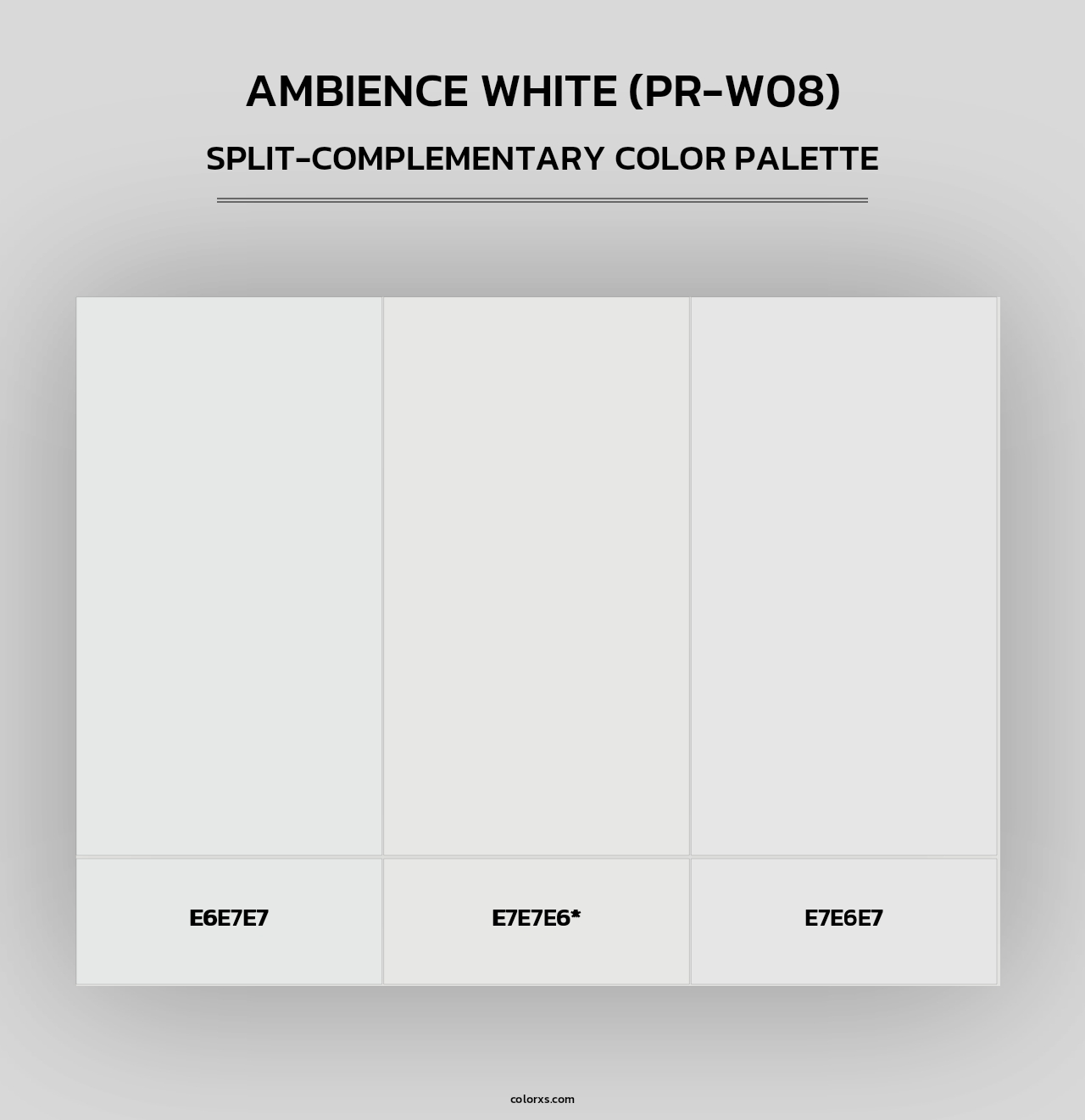 Ambience White (PR-W08) - Split-Complementary Color Palette