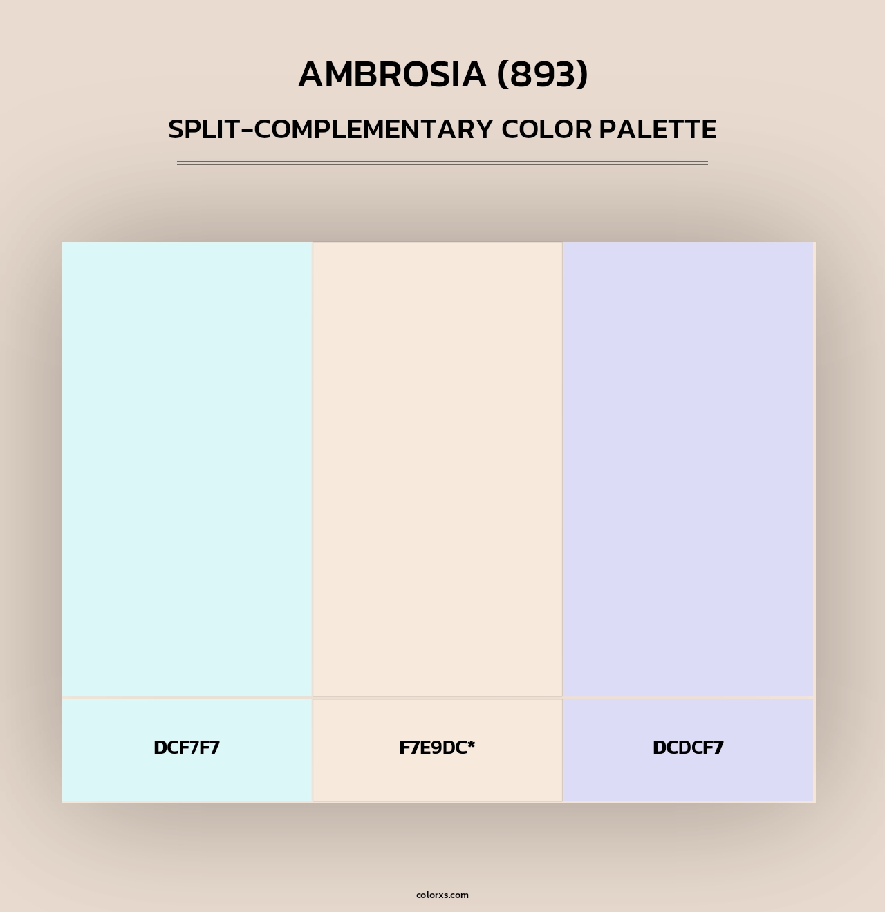 Ambrosia (893) - Split-Complementary Color Palette