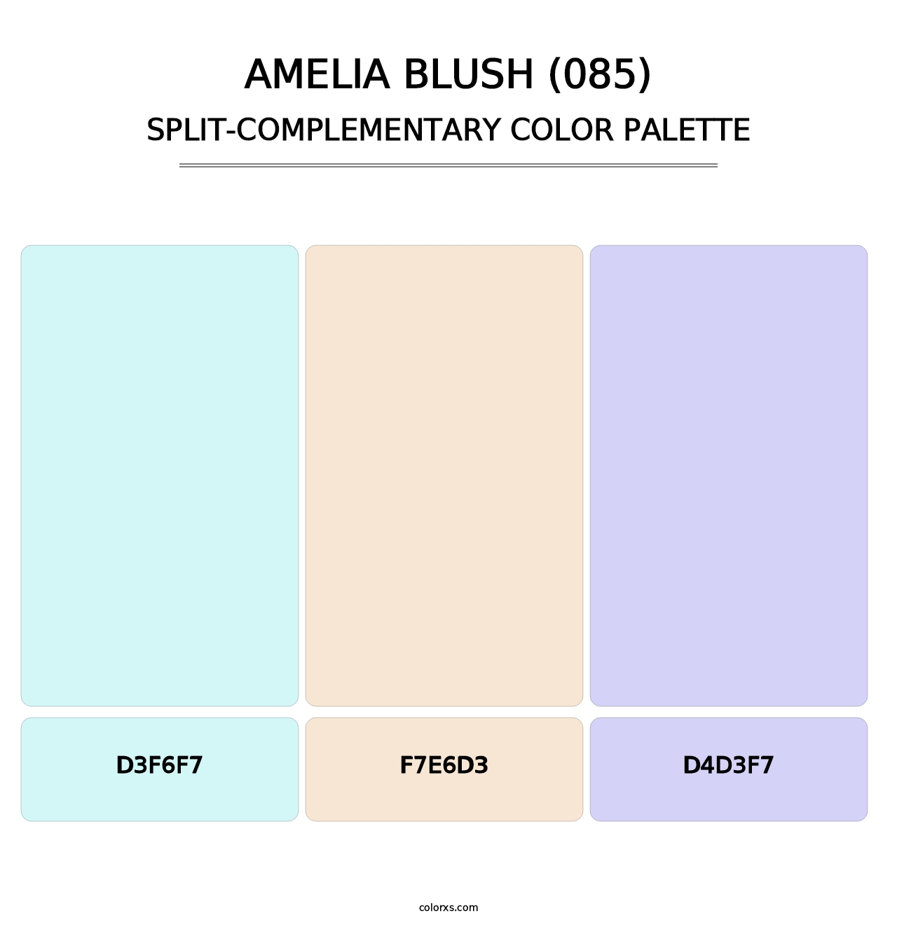 Amelia Blush (085) - Split-Complementary Color Palette