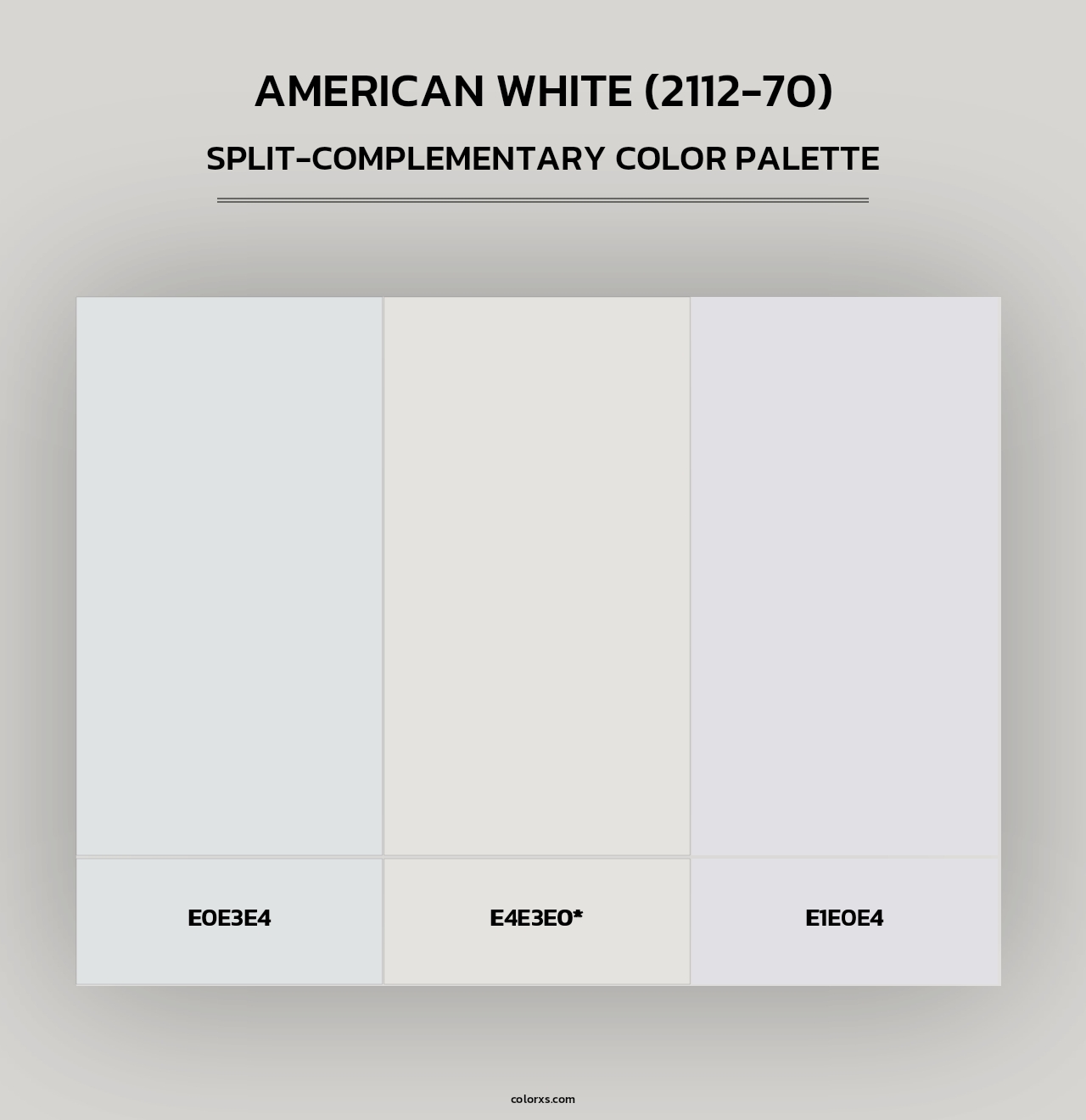 American White (2112-70) - Split-Complementary Color Palette