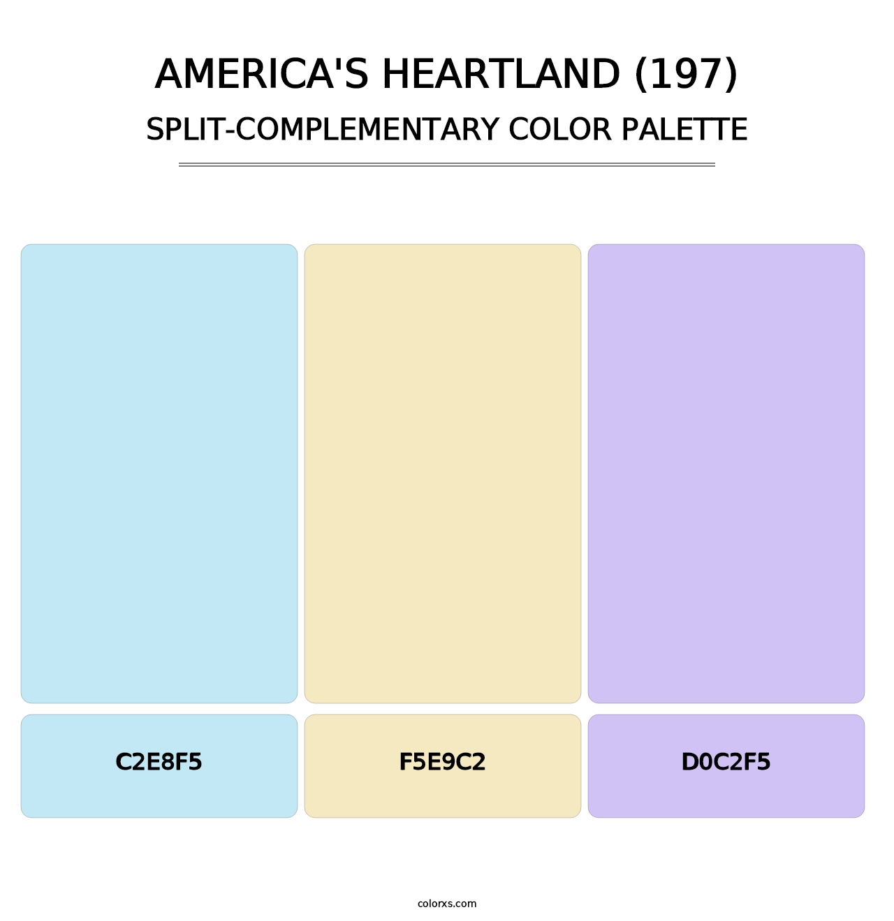 America's Heartland (197) - Split-Complementary Color Palette