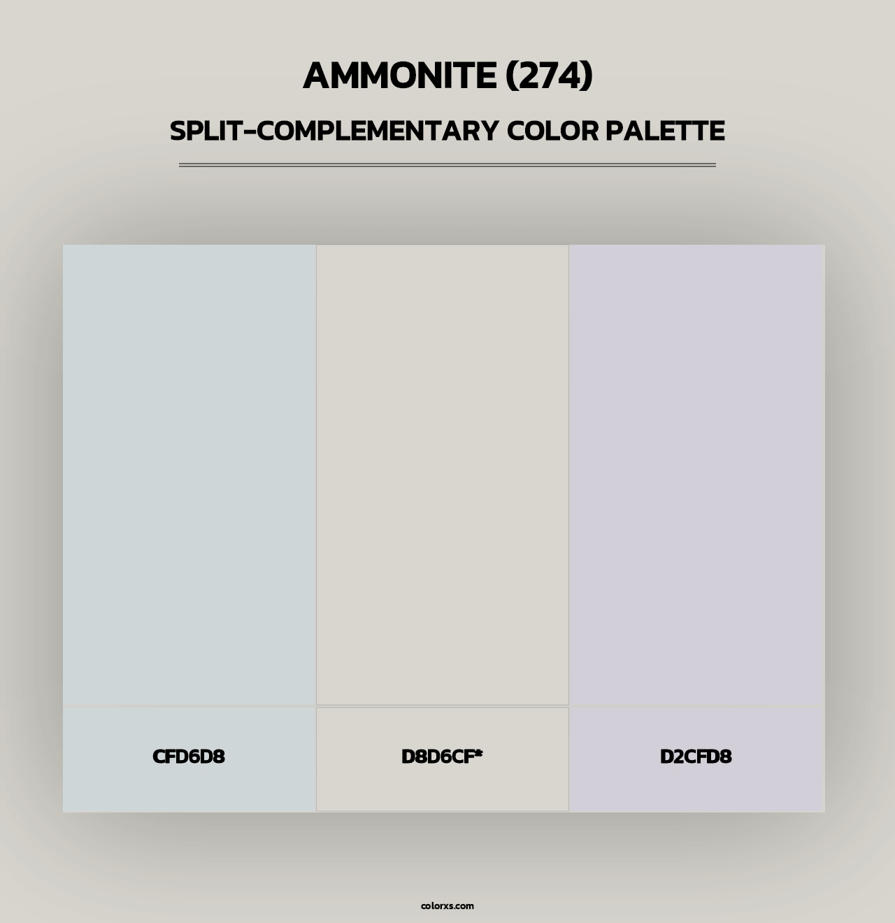 Ammonite (274) - Split-Complementary Color Palette