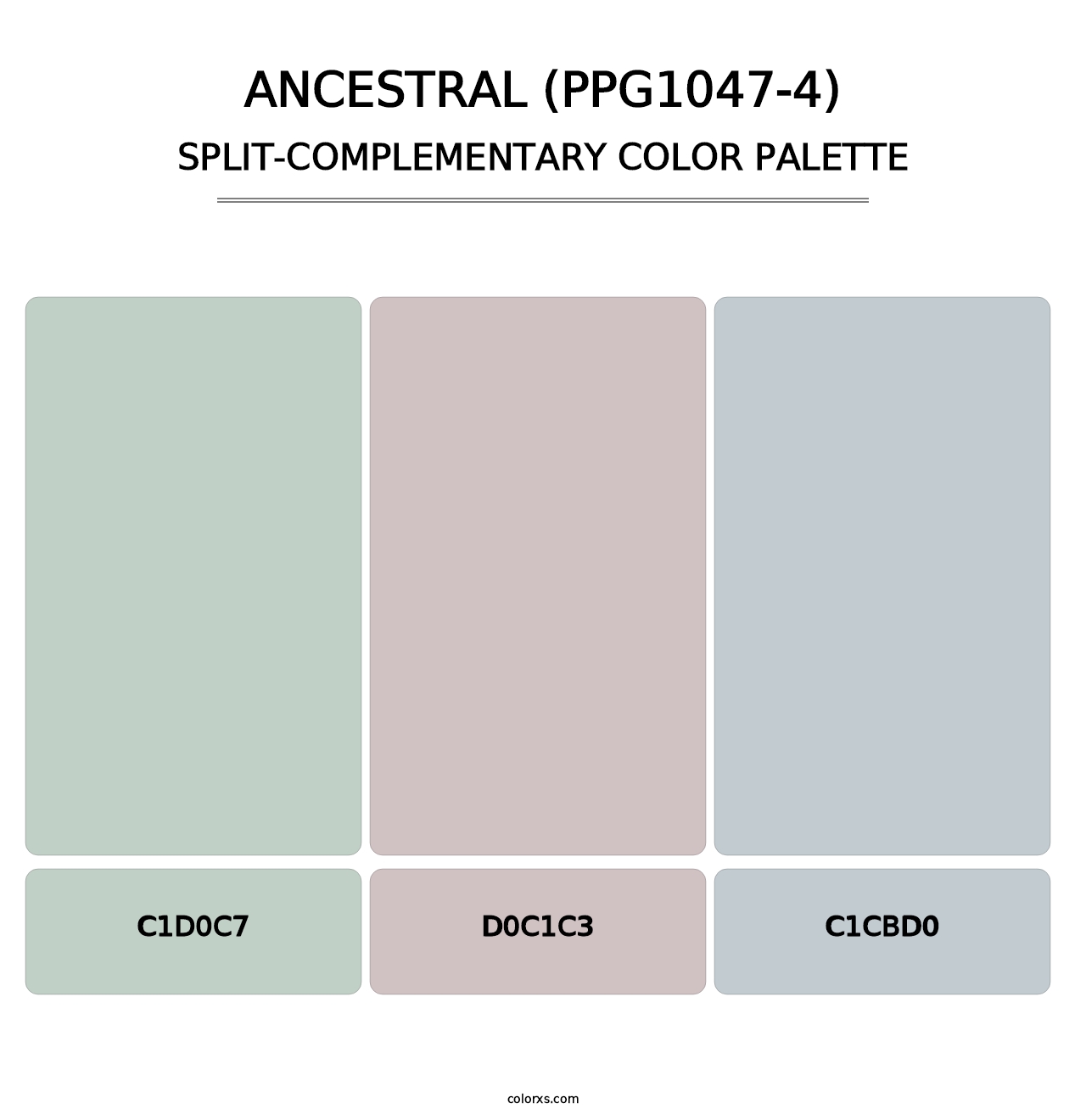 Ancestral (PPG1047-4) - Split-Complementary Color Palette