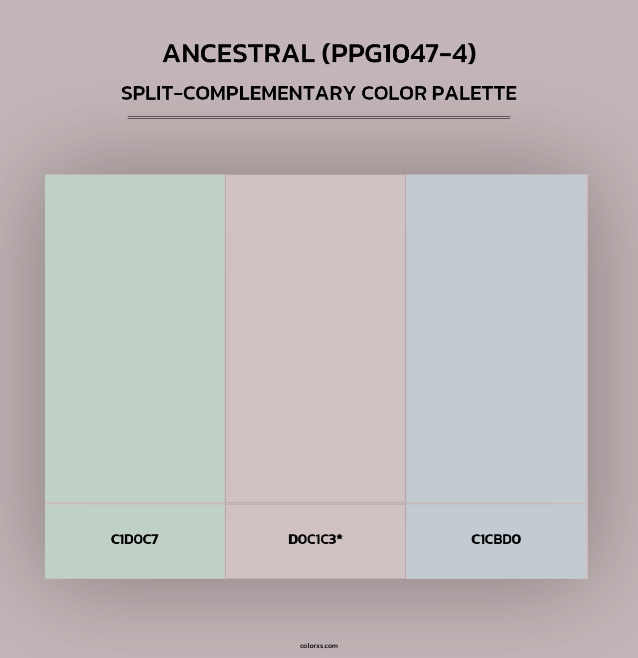 Ancestral (PPG1047-4) - Split-Complementary Color Palette
