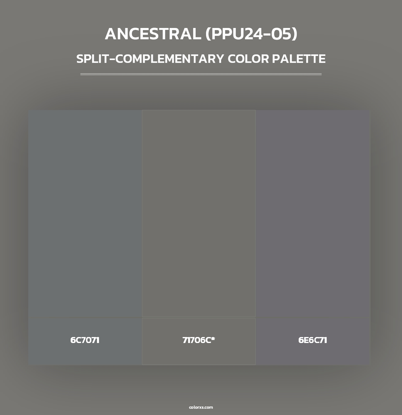 Ancestral (PPU24-05) - Split-Complementary Color Palette